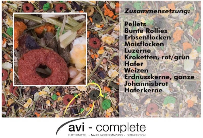 Meerschweinchenfutter Menü